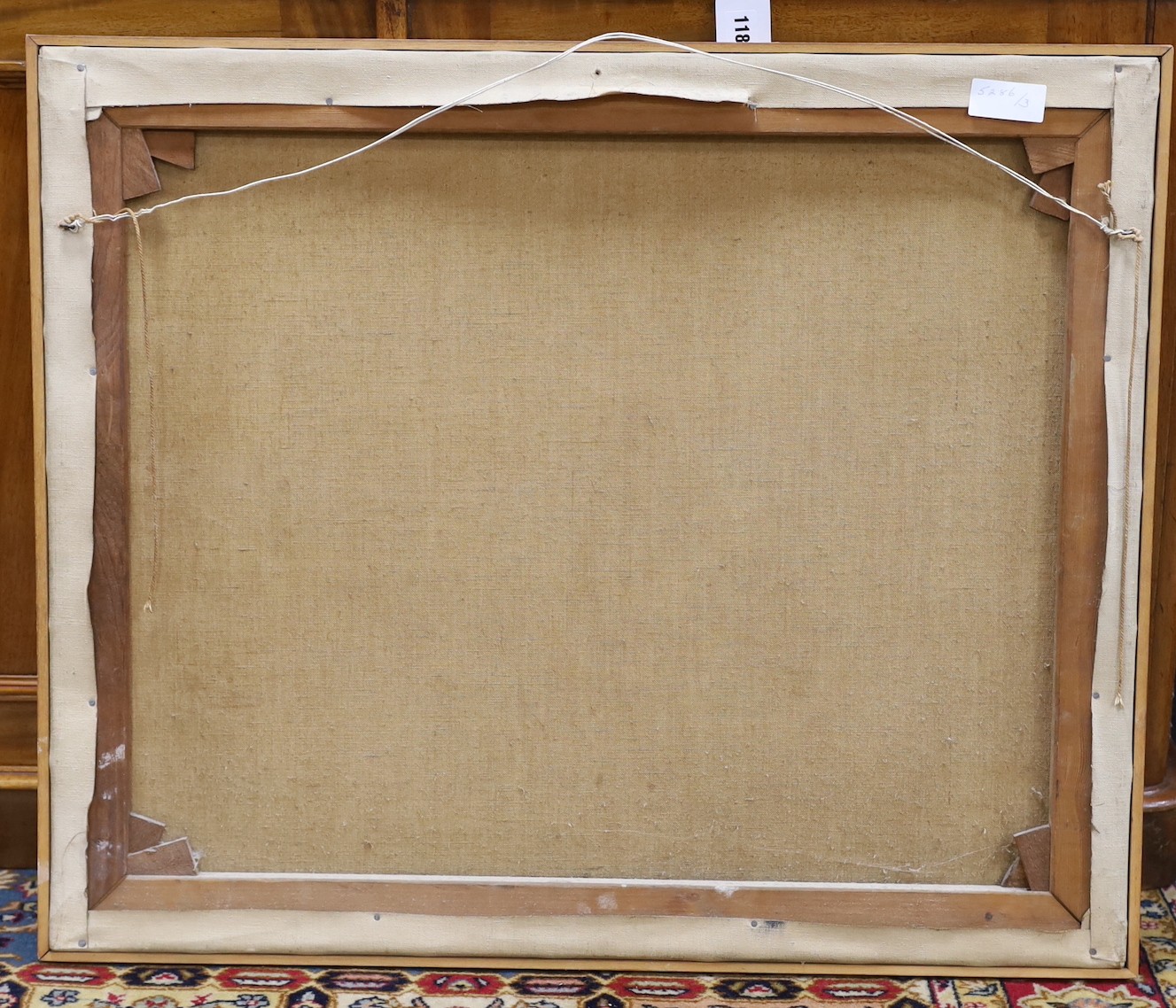 E. W. Allen, oil on canvas, St Andre de Curzac, signed and dated 1958, 64 x 76cm